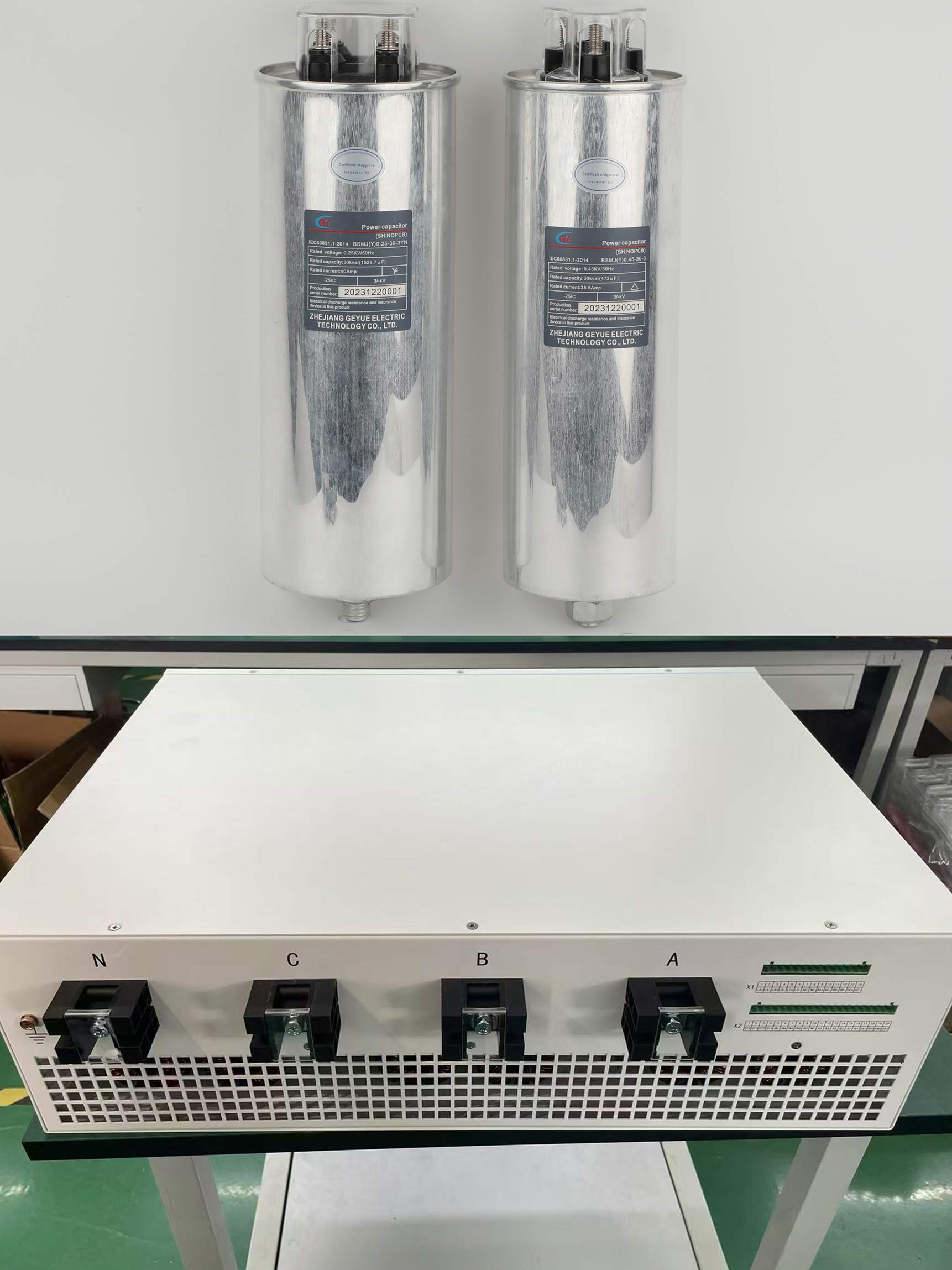 Können aktive Filter und passive Kondensatorbänke in einem Hybridsystem zusammenarbeiten und welche Vorteile ergeben sich daraus?