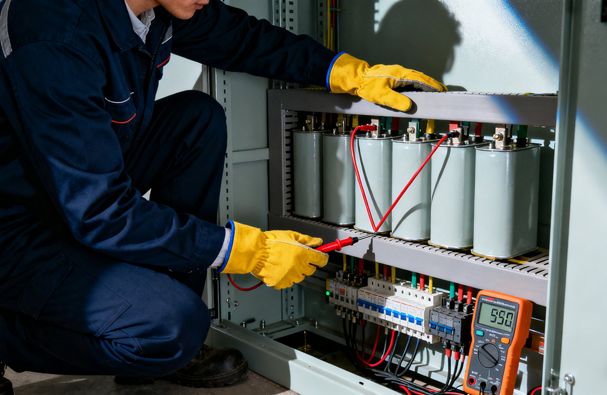 Gibt es eine nicht-invasive Möglichkeit, den internen Zustand von Leistungskondensatoren zu überwachen, beispielsweise ihren äquivalenten Serienwiderstand (ESR)?