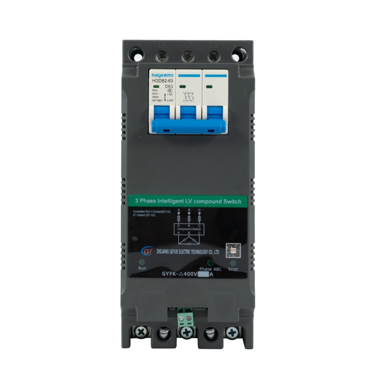 GYFK-Δ400V Dreiphasenkompensation MCB DZ47 Dreiphasen intelligent niedriger Spannungsverbindungsschalter