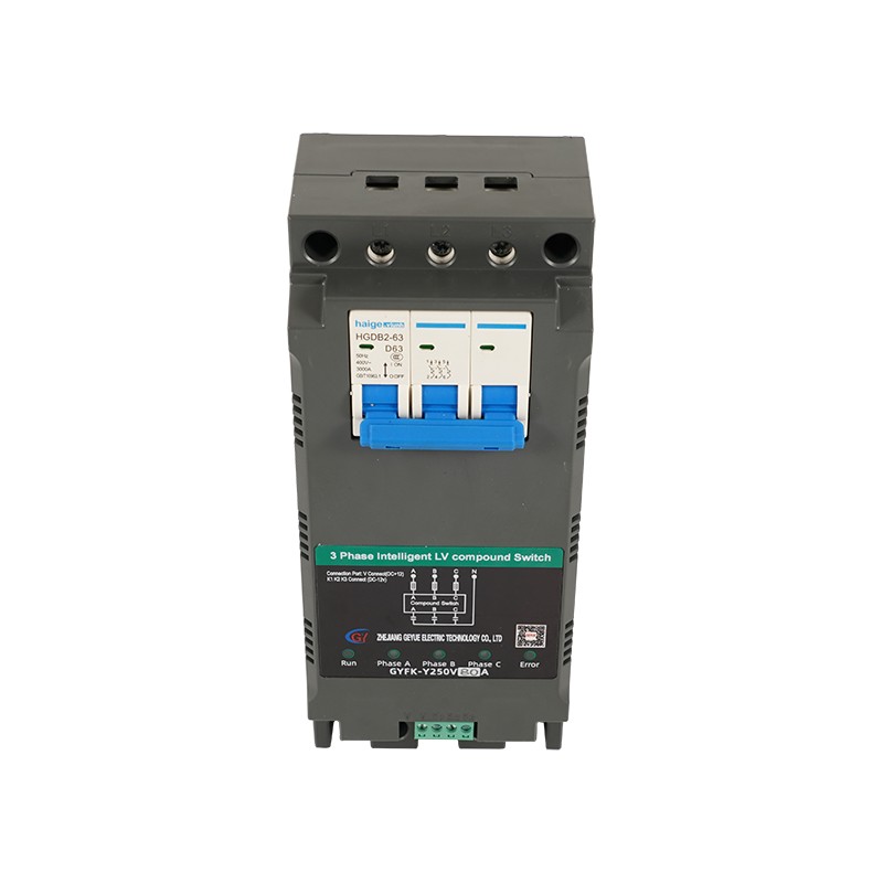 GYFK-Y250V Split-Phase-Kompensation MCB DZ47 Dreiphasen intelligente Schalter mit niedriger Spannung