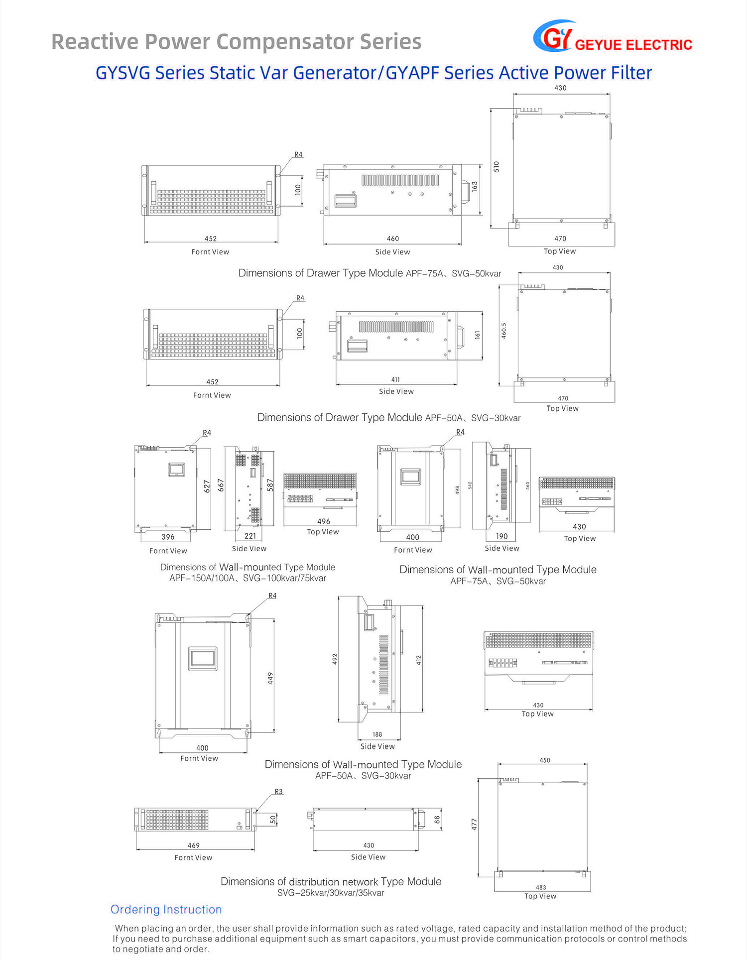 Gysvg Series Static Var Generator