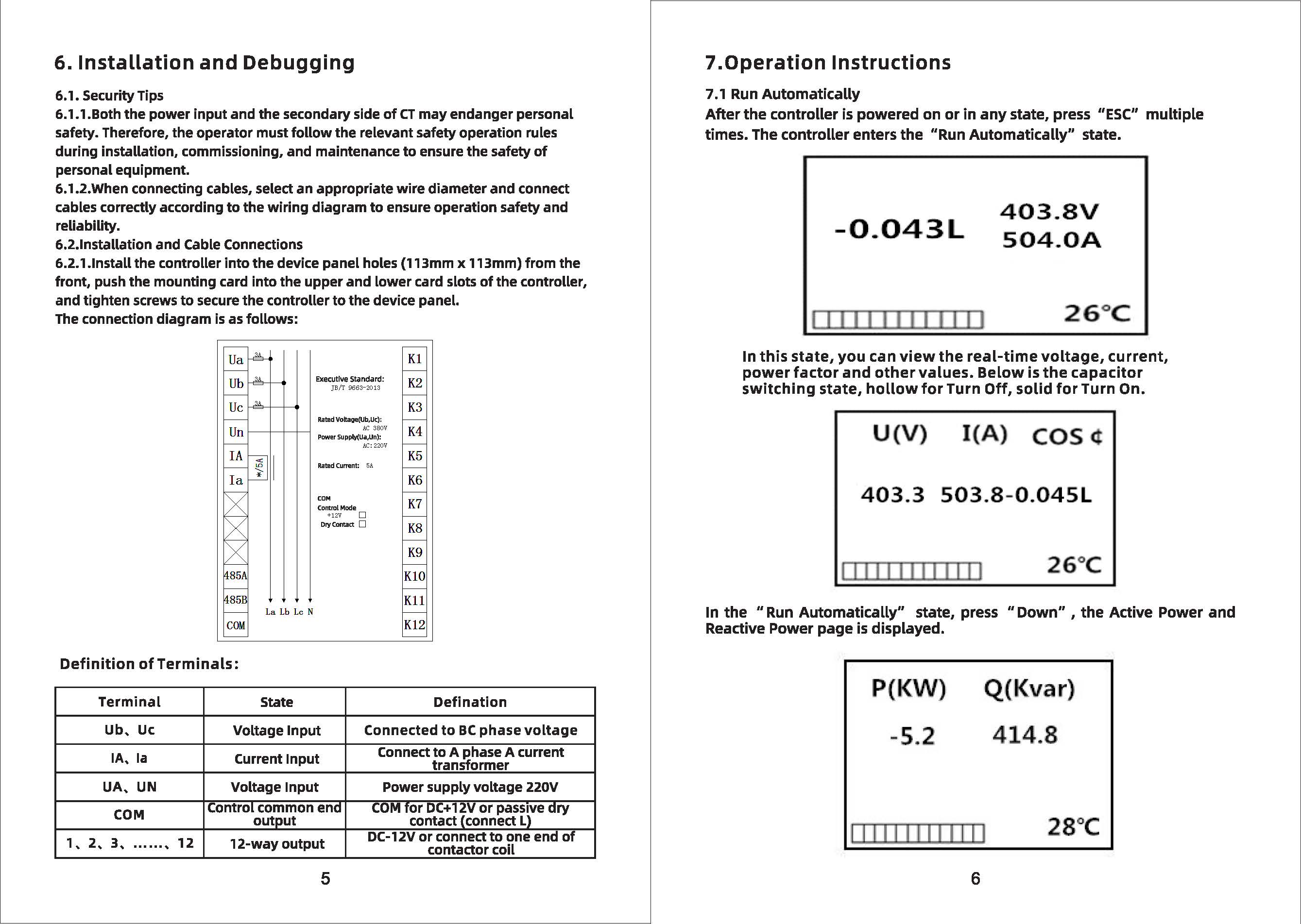 Jkfg 24 24 Loops Apfc Automatic Power Factor Controller